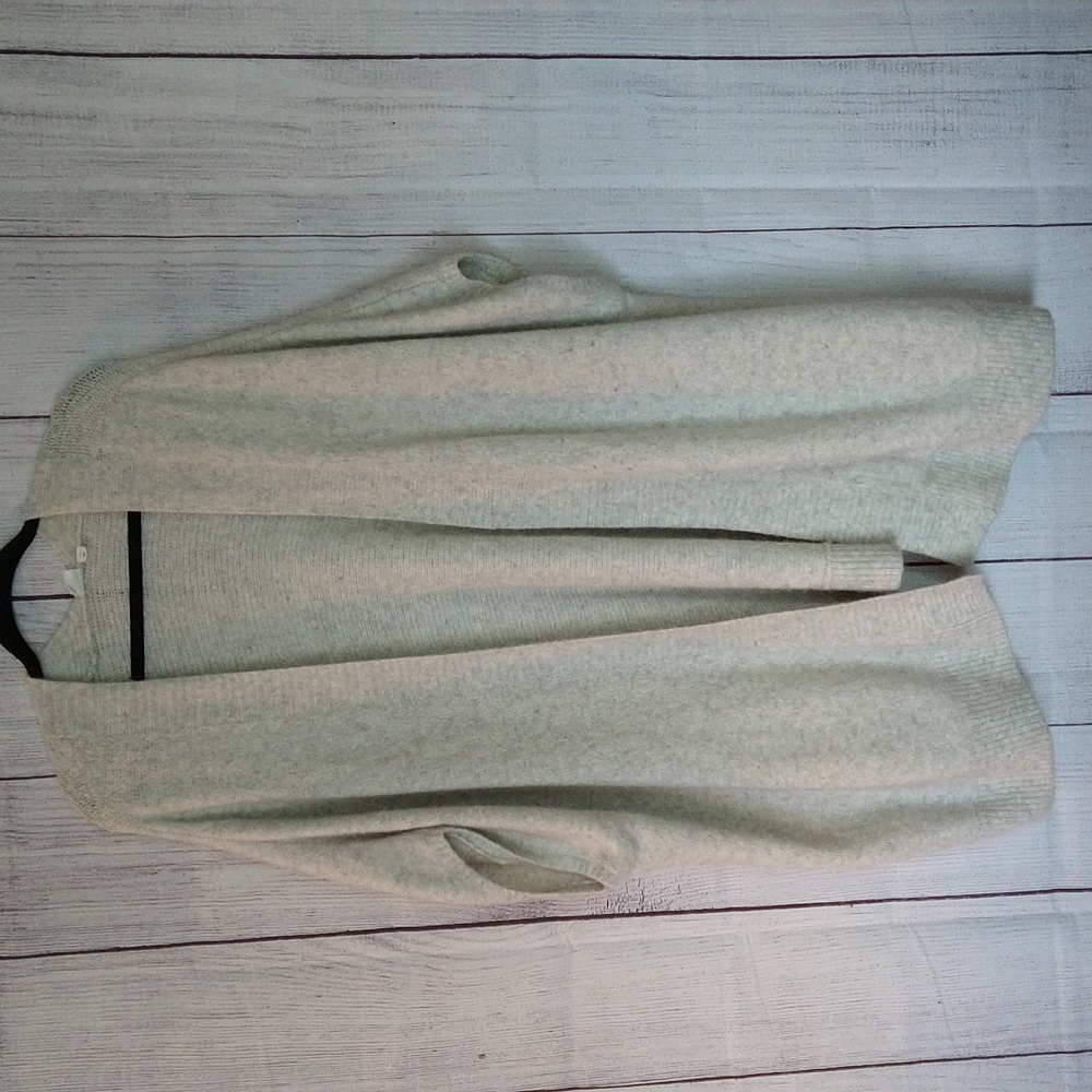 Gap oversized solid open cardigan heather grey size medium/large